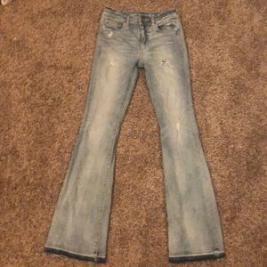 American Eagle Hi-rise Flare jeans